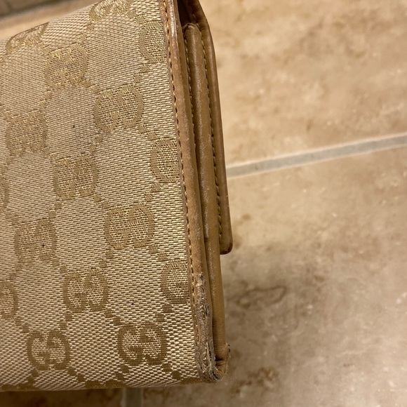 Authentic Gucci Monogram Trifold Wallet - Picture 7 of 12